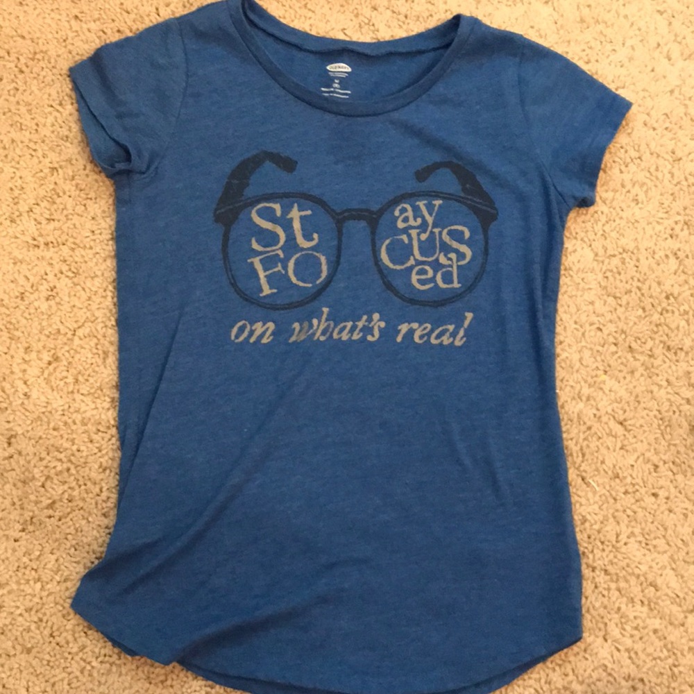 Dark Blue Short-Sleeve Shirt